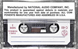 Compact Cassette Audio Pro 60 Type II Chrome USA