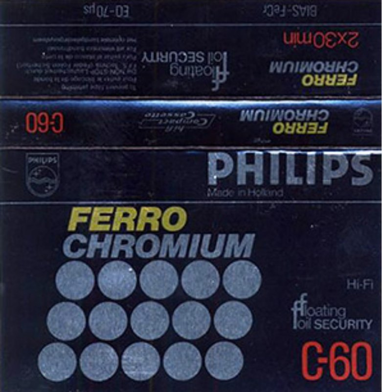 Compact Cassette Philips Ferro Chromium 60 Type III Ferro Chrome 1978 Europe