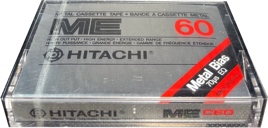 Compact Cassette Hitachi ME 60 Type IV Metal 1979 North America