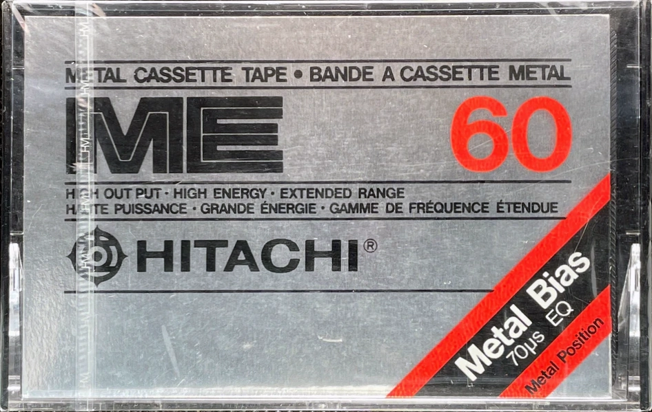 Compact Cassette Hitachi ME 60 Type IV Metal 1979 North America