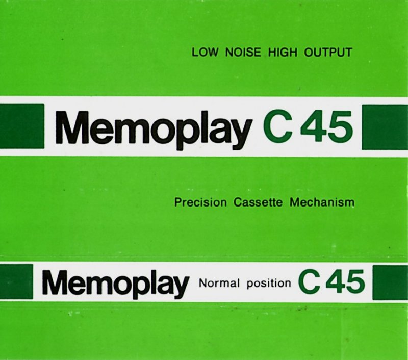 Compact Cassette Memoplay 45 Type I Normal Yugoslavia