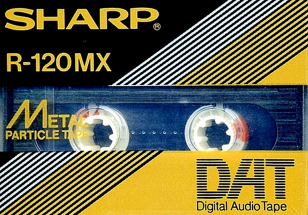 Digital Audio Tape Sharp 120 "R-120MX" Type IV Metal 1987 Japan