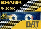 Digital Audio Tape Sharp 120 "R-120MX" Type IV Metal 1987 Japan
