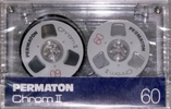 Compact Cassette Permaton Chrom II 60 Type II Chrome Europe