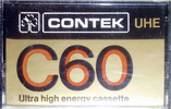 Compact Cassette Contek UHE 60 Type I Normal Europe