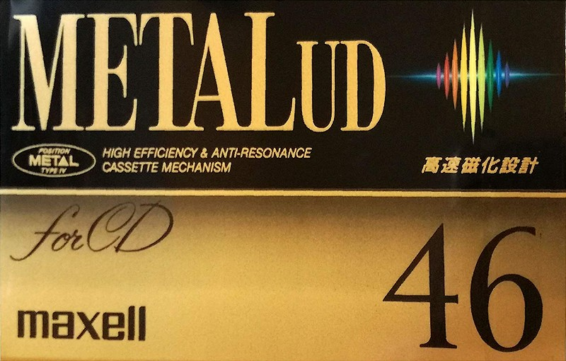 Compact Cassette Maxell Metal UD 46 "M-UD46(F)" Type IV Metal 1992 Japan