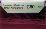 Compact Cassette BASF 60 "Agriculture" Type I Normal 1980 France