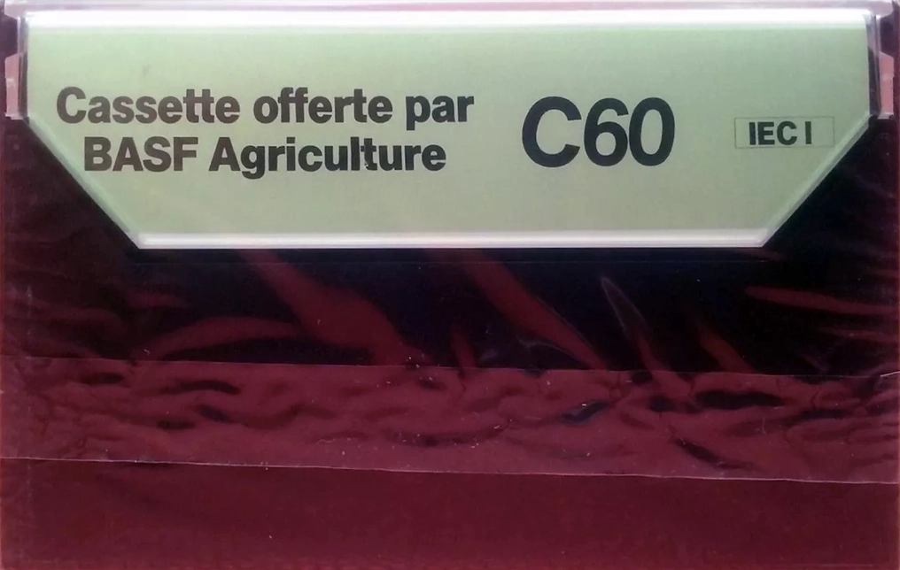 Compact Cassette BASF 60 "Agriculture" Type I Normal 1980 France