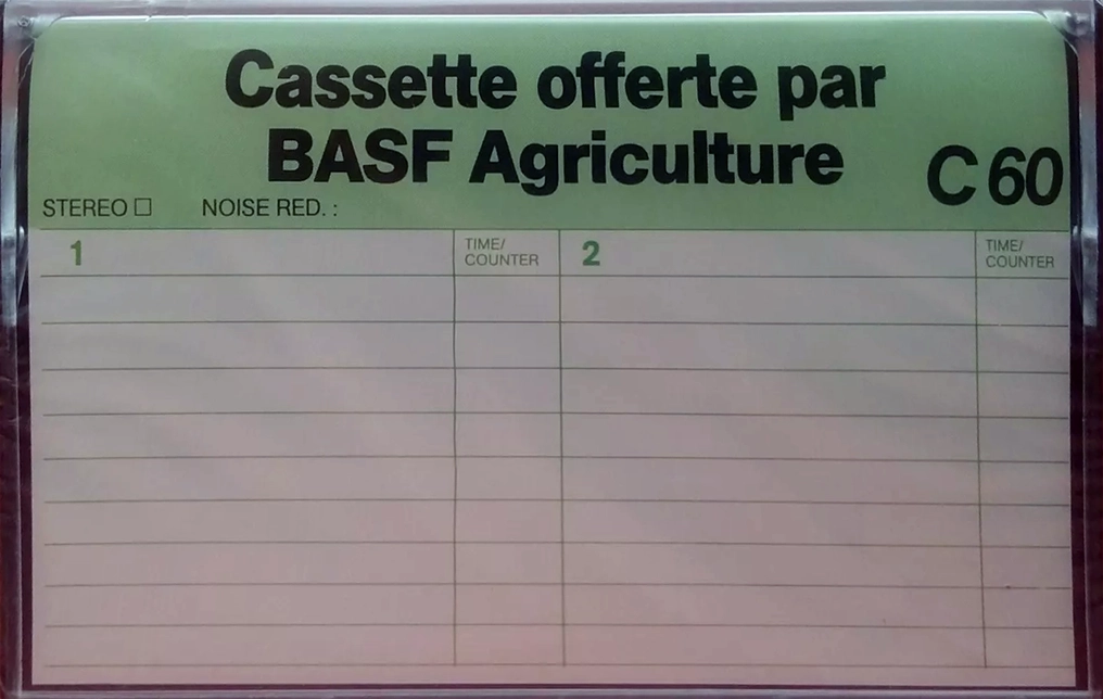 Compact Cassette BASF 60 "Agriculture" Type I Normal 1980 France