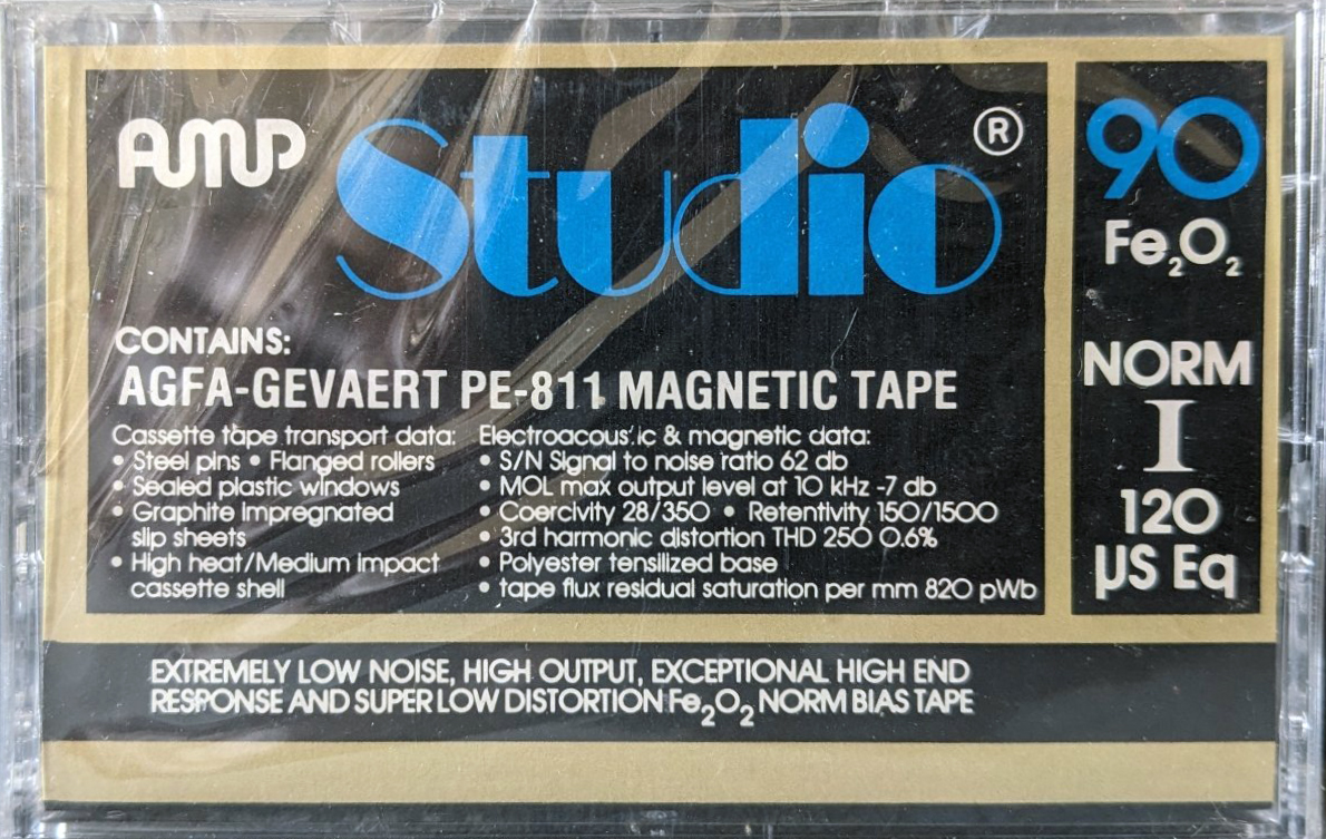 Compact Cassette AMP Studio 90 Type I Normal 1981 USA