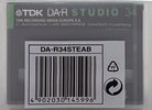 Digital Audio Tape TDK DA-R Studio 34 "DA-R34STEAB" Type IV Metal 1992 Europe