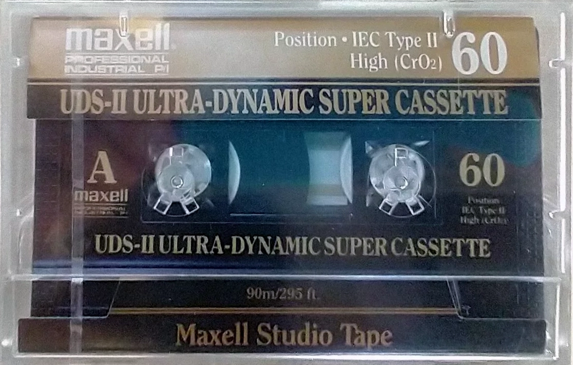 Compact Cassette Maxell UDS 60 "UDS-II" Type II Chrome 1984 USA