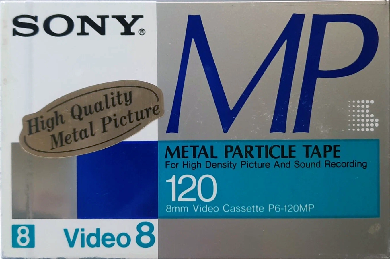 Video8, Hi8, Digital8 Sony MP 120 "Video8 P6-120MPN" Type IV Metal 1988 Japan