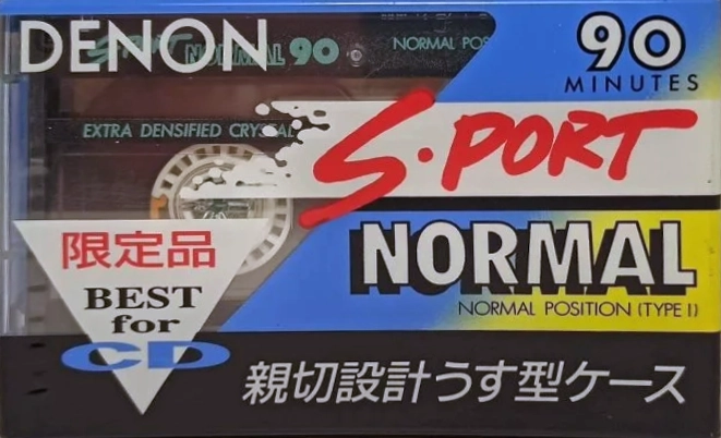 Compact Cassette Denon S-Port 90 "K-SP1 90" Type I Normal 1990 Japan