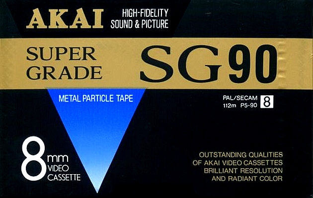 Video8, Hi8, Digital8 Akai 90 "SG" Type IV Metal 1987 Europe