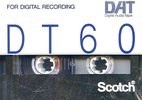 Digital Audio Tape Scotch 60 "DT" Type IV Metal 1989 Japan