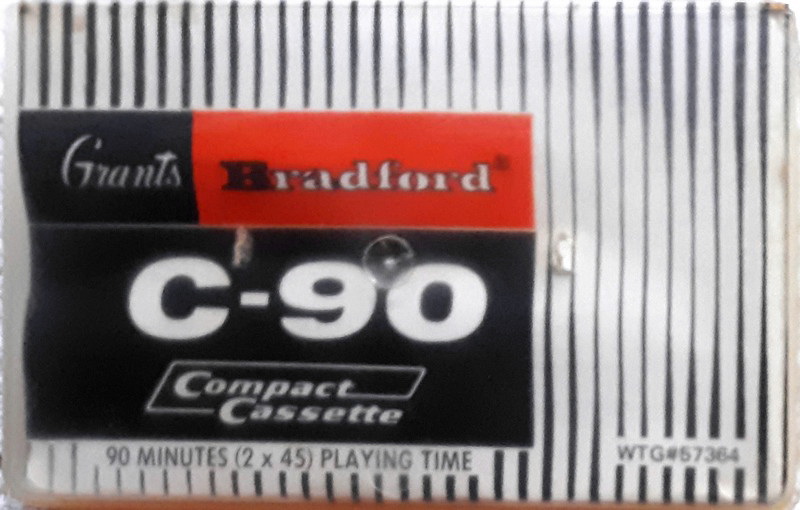 Compact Cassette Bradford 90 "Grants" Type I Normal USA