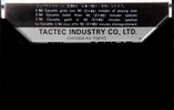 Compact Cassette Tactec 90 Type I Normal Japan