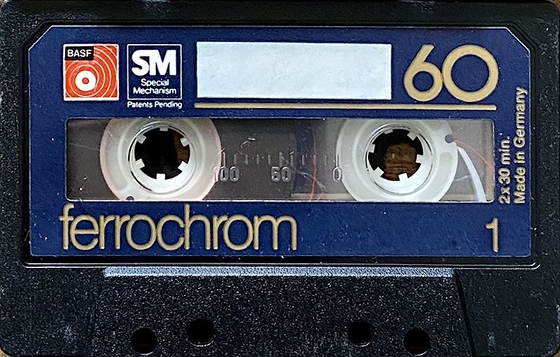 Compact Cassette BASF Ferrochrom 60 Type III Ferro Chrome 1976 Europe