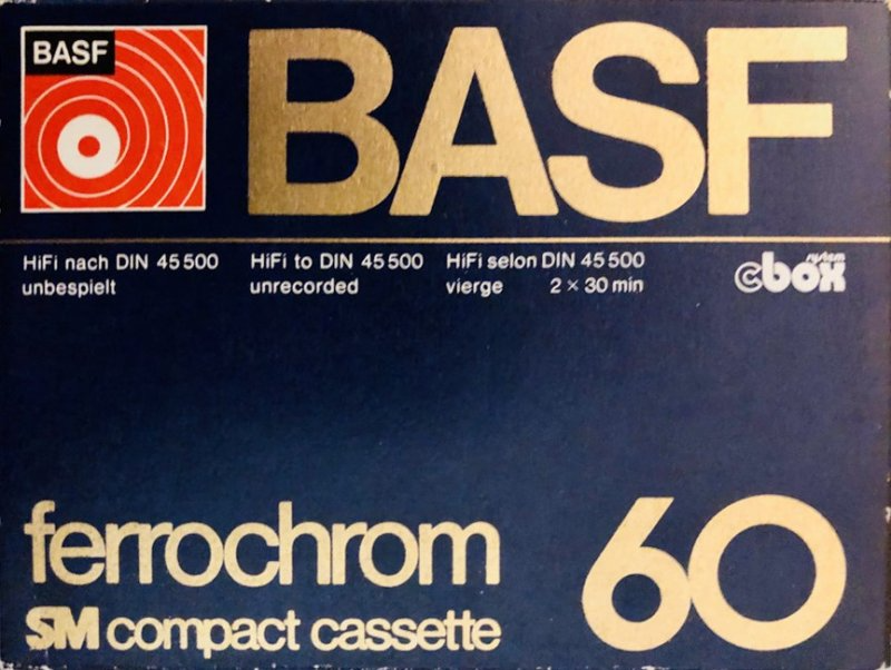 Compact Cassette BASF Ferrochrom 60 Type III Ferro Chrome 1976 Europe