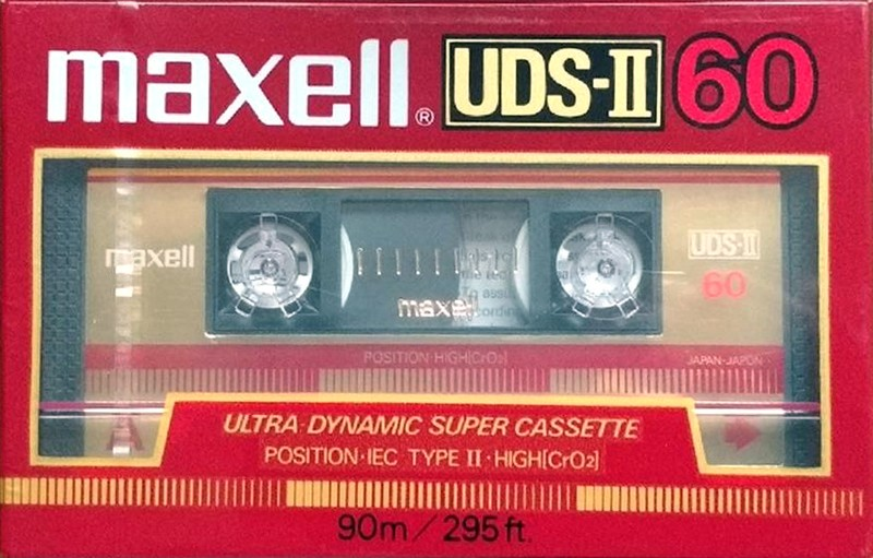 Compact Cassette Maxell UDS 60 "UDS-II" Type II Chrome 1985 USA