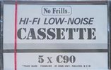 Compact Cassette No Frills 90 Type I Normal Australia, UK