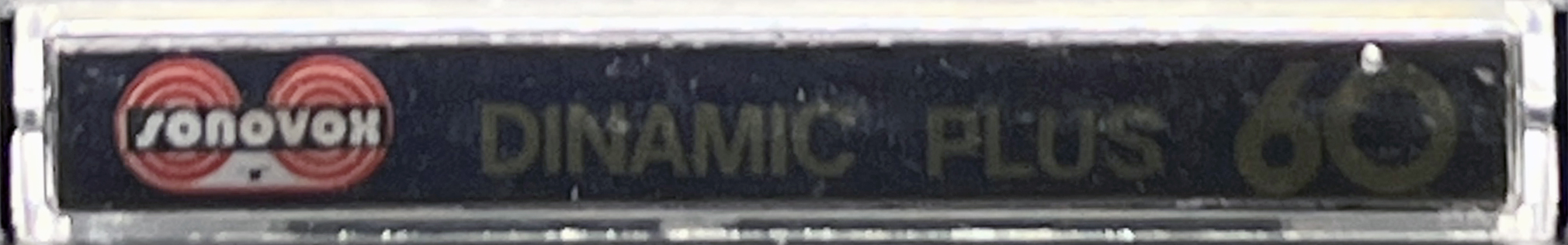 Compact Cassette Sonovox Dinamic Plus 60 "high dinamic plus" Type I Normal 1982 Portugal