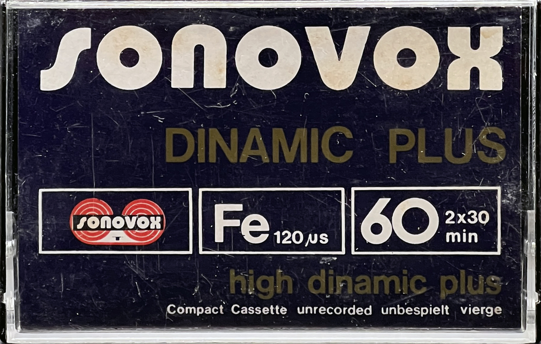 Compact Cassette Sonovox Dinamic Plus 60 "high dinamic plus" Type I Normal 1982 Portugal