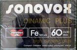 Compact Cassette Sonovox Dinamic Plus 60 "high dinamic plus" Type I Normal 1982 Portugal