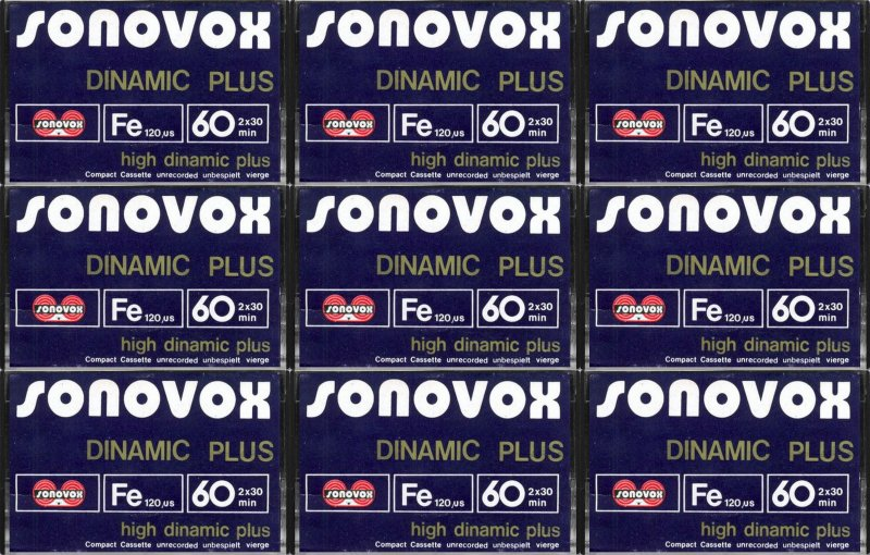 Compact Cassette:  Sonovox - Dinamic Plus 60