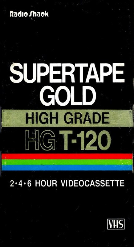 VHS, Video Home System: Radio Shack  - Supertape Gold 120