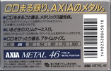 Compact Cassette AXIA Metal 46 Type IV Metal 1990 Japan