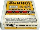 Compact Cassette Scotch Dynarange 60 Type I Normal 1970 USA