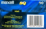 3 pack Maxell SQ 90 Type II Chrome 2002 Europe