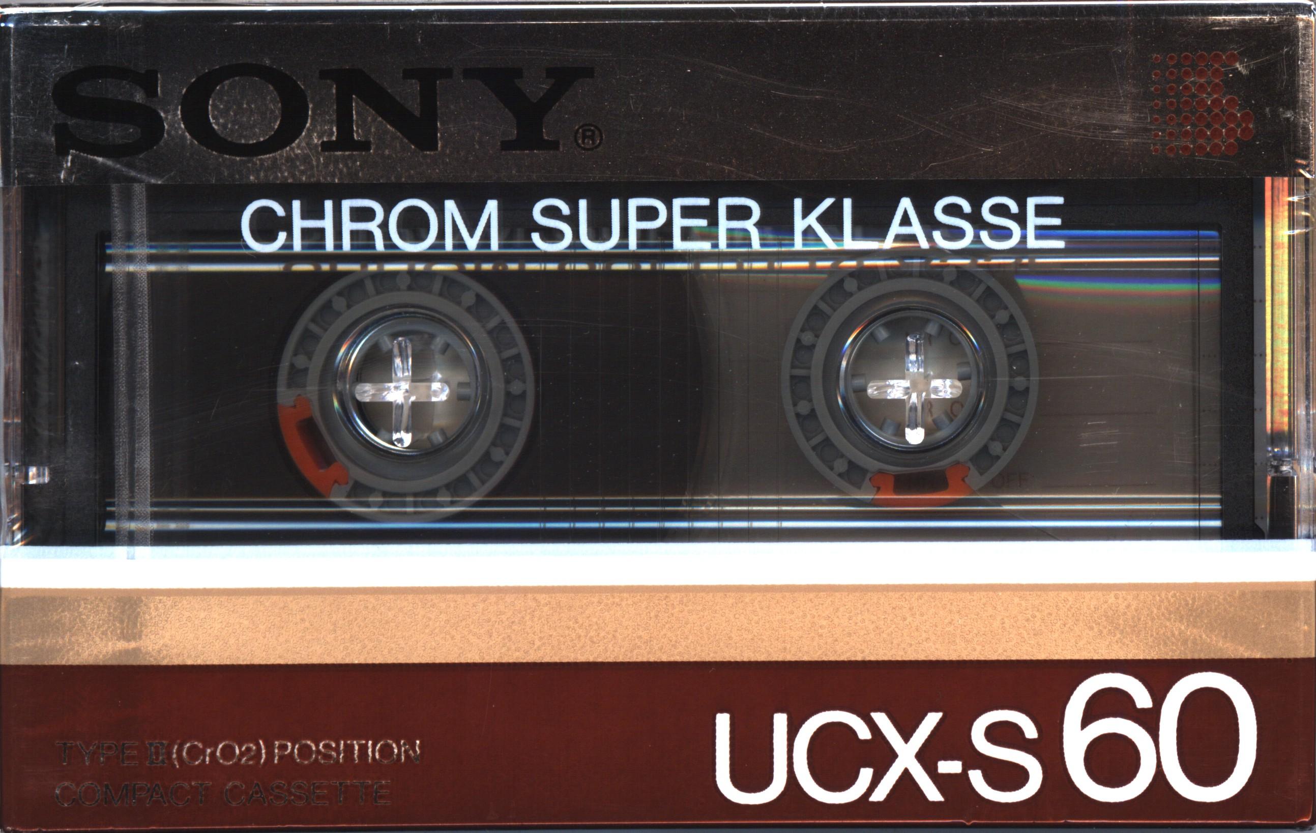 Compact Cassette Sony UCX-S 60 Type II Chrome 1985 Germany