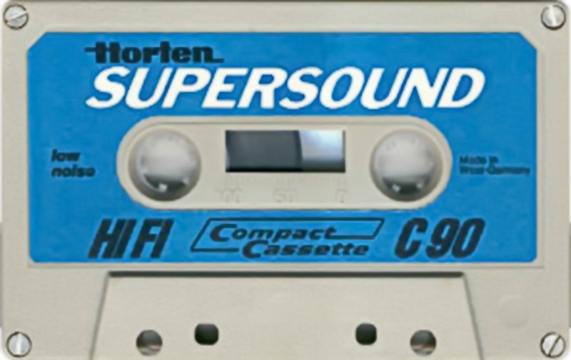 Compact Cassette Horten 90 "SUPERSOUND" Type I Normal 1974 Europe