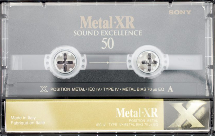 Compact Cassette Sony Metal-XR 50 "C-50 MTLXRC" Type IV Metal 1997 Europe