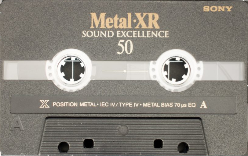 Compact Cassette Sony Metal-XR 50 "C-50 MTLXRC" Type IV Metal 1997 Europe