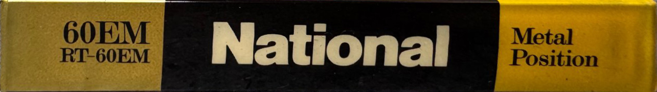Compact Cassette National EM 60 "RT-60EM" Type IV Metal 1982 Japan