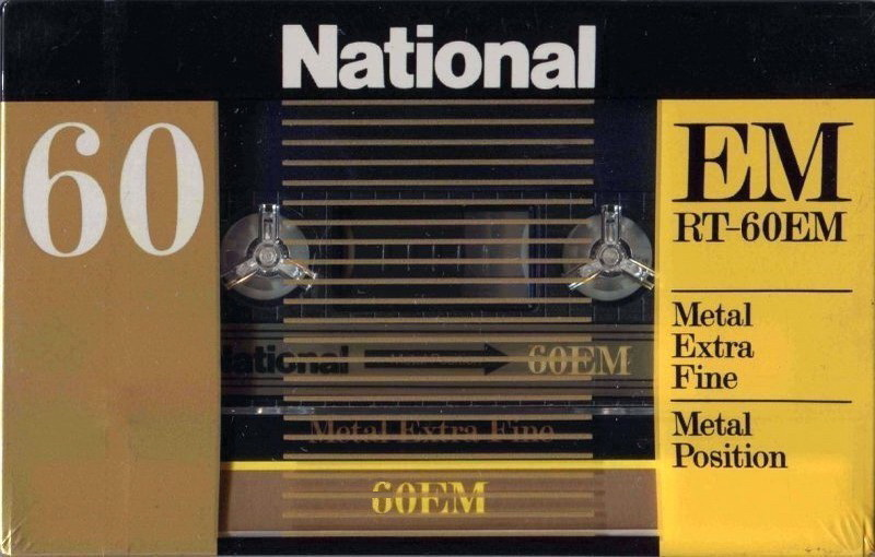 Compact Cassette National EM 60 "RT-60EM" Type IV Metal 1982 Japan