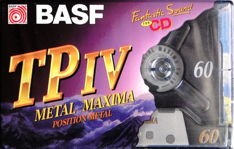Compact Cassette BASF TP IV Metal Maxima 60 Type IV Metal 1995 Europe