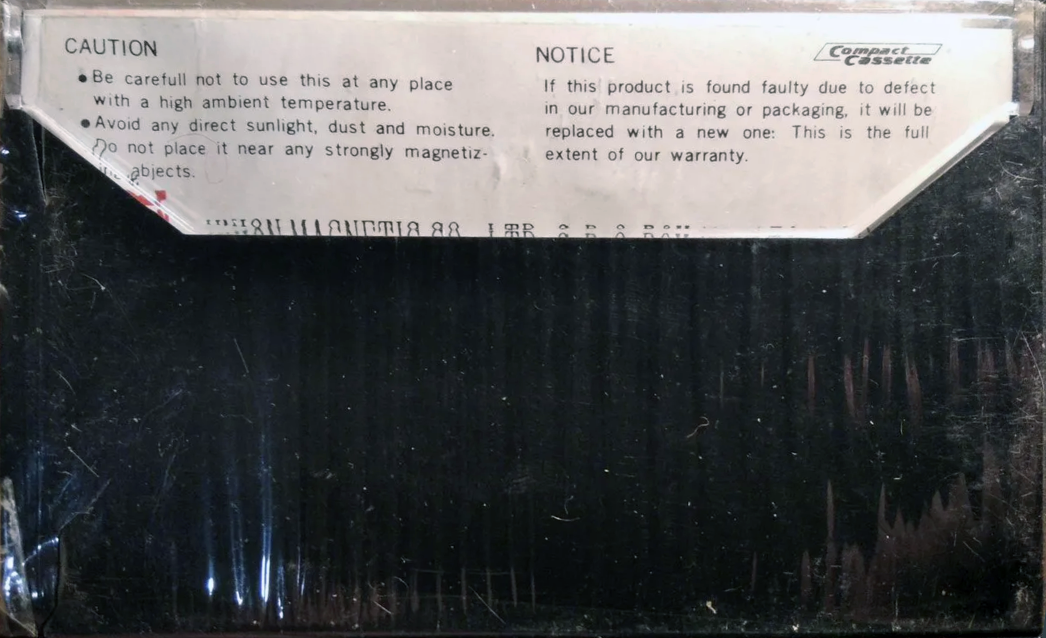 Compact Cassette Union 2000 60 Type I Normal USA