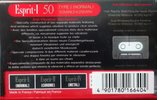 Compact Cassette Sony Esprit 50 "ESP I-50" Type I Normal 1992 Europe