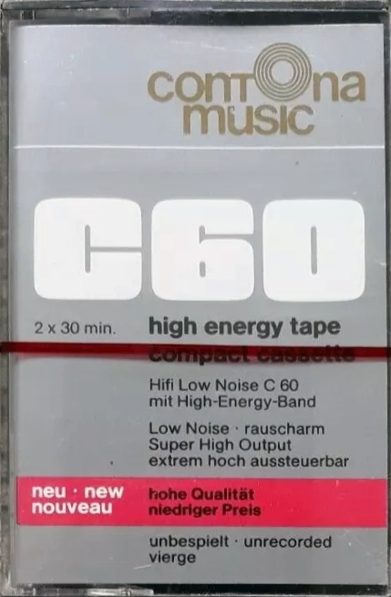 Compact Cassette Contona Music 60 Type I Normal 1979 Europe