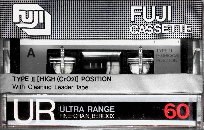 Compact Cassette Fuji UR 60 Type II Chrome 1980 Japan