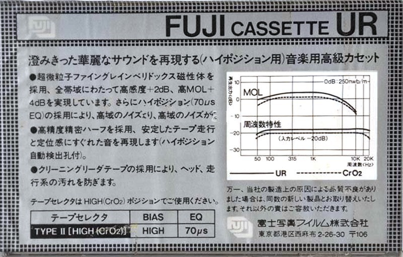 Compact Cassette: FUJI Fuji - UR 60