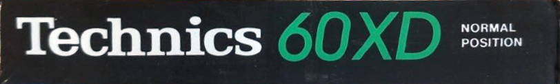 Compact Cassette Technics XD 60 "RT-60XD" Type I Normal 1985 Europe