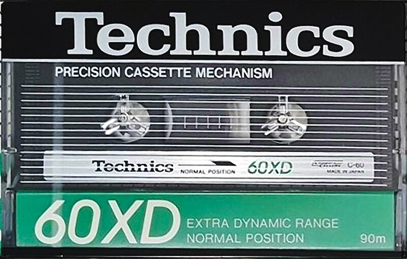 Compact Cassette Technics XD 60 "RT-60XD" Type I Normal 1985 Europe