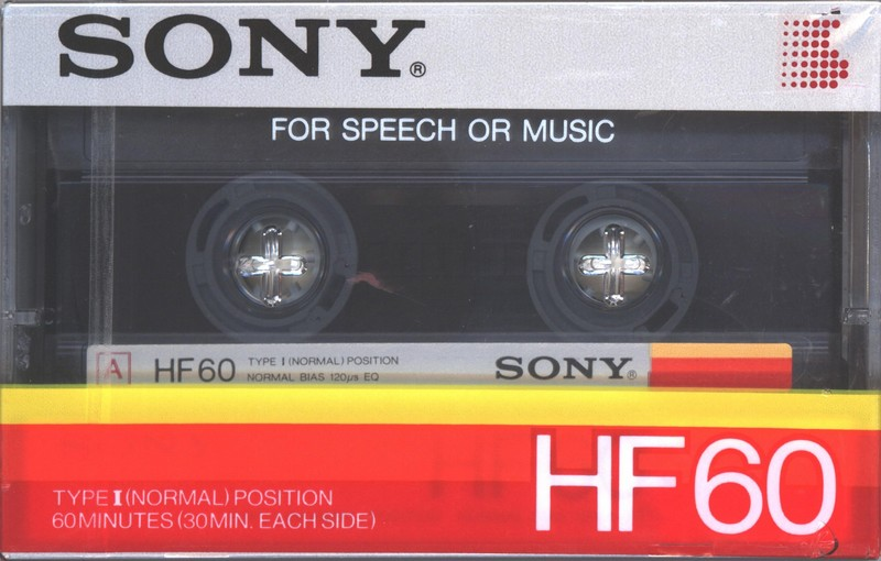 Compact Cassette Sony HF 60 Type I Normal 1983 USA