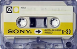 Compact Cassette Sony Auto-Sensor 30 Type I Normal 1970 Japan